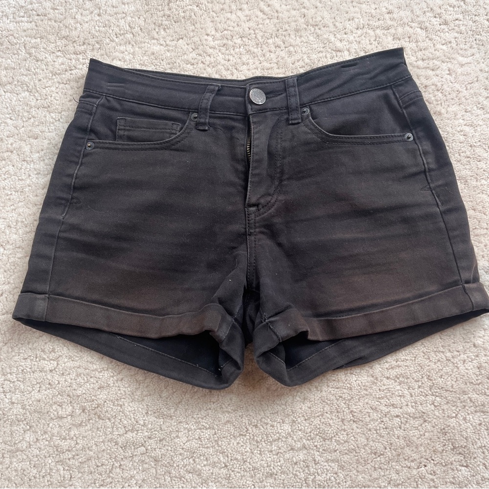 Women's Black Denim Shorts